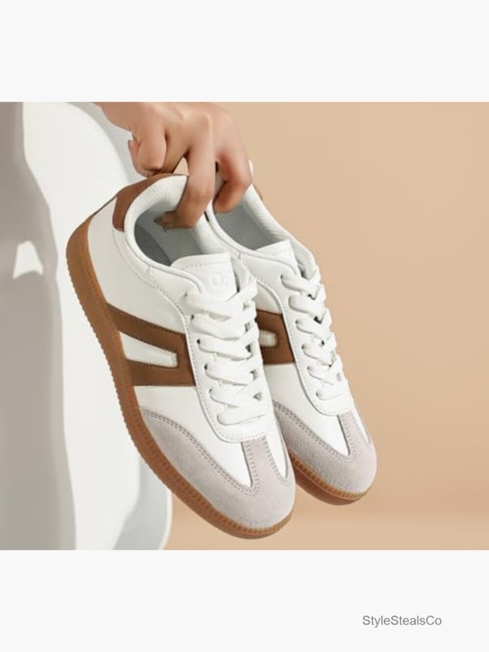 Retro Lace Detail Walking Sneakers - Fashion Shoes - Picture 6 of 7